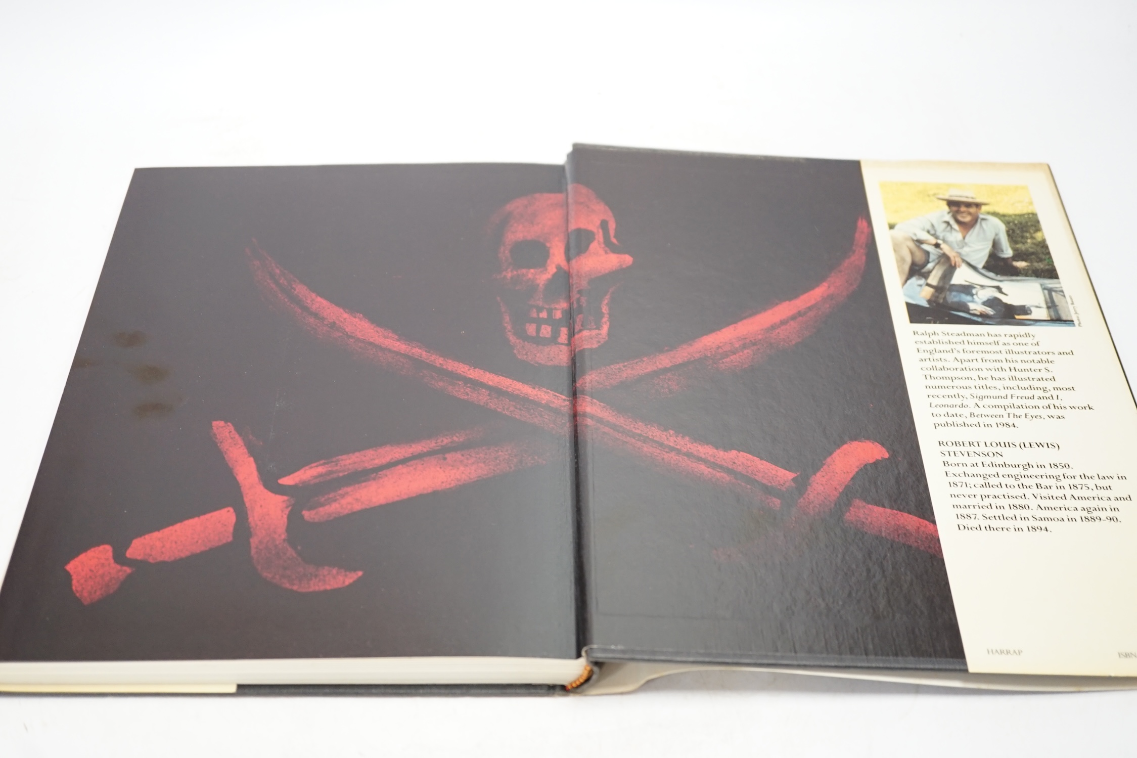 Robert Louis Stevenson, Treasure Island, volume illustrated and signed by Ralph Steadman. Condition - good